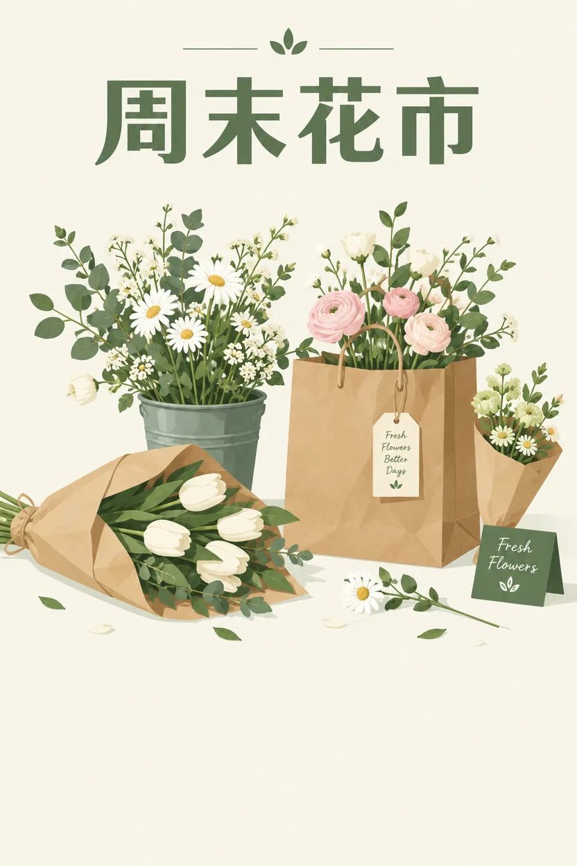 Weekend market poster