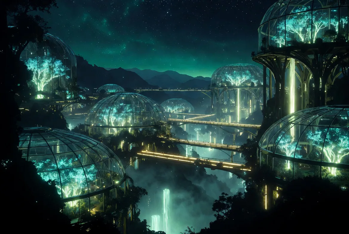 Grok Imagine imaginative worldbuilding scene