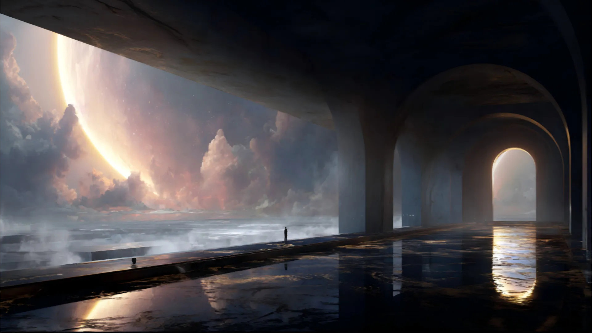 Midjourney V7 worldbuilding concept art
